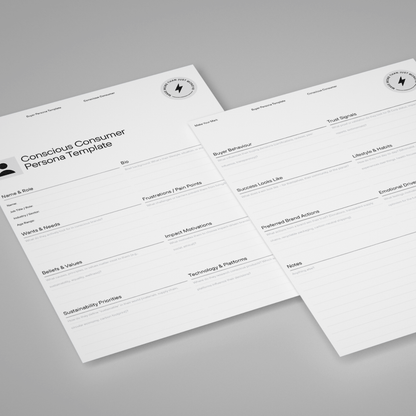 Conscious Consumer Persona Template