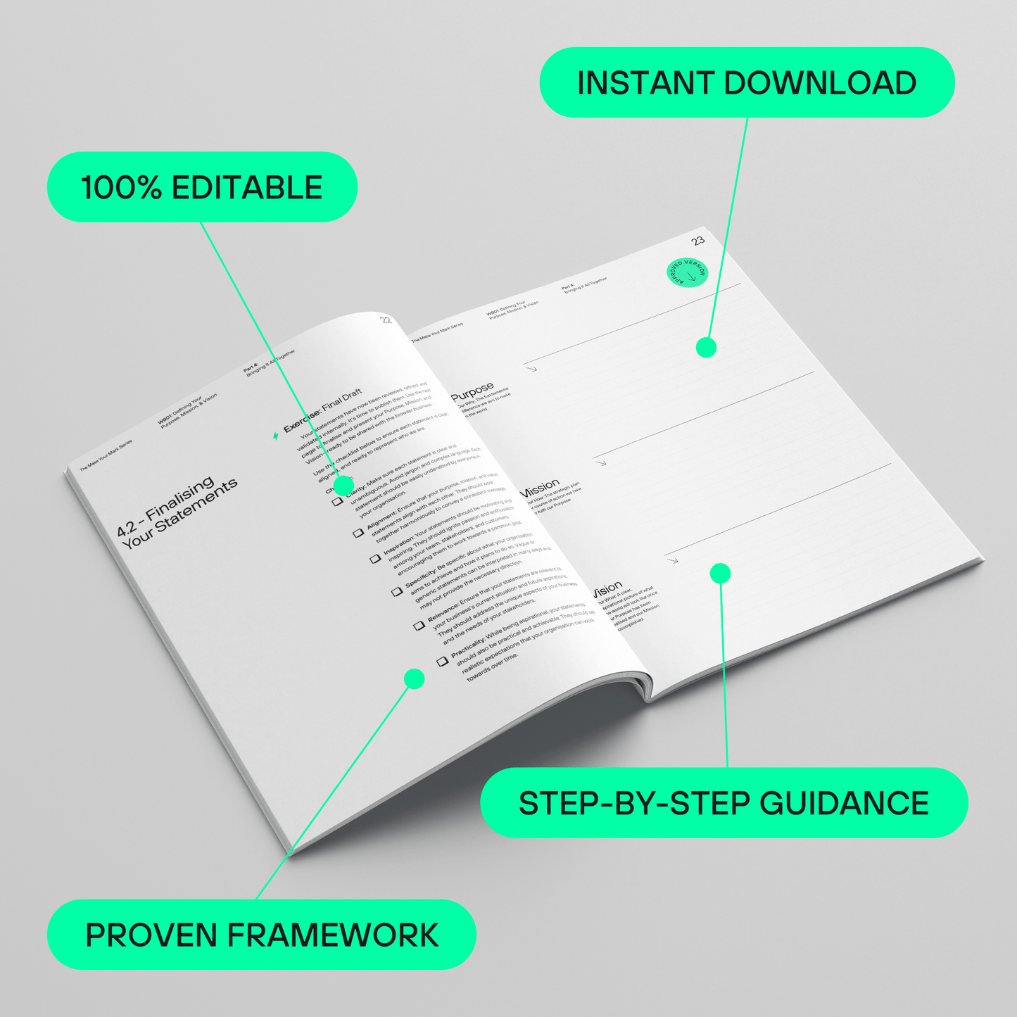 Workbook 1: Purpose, Mission & Vision