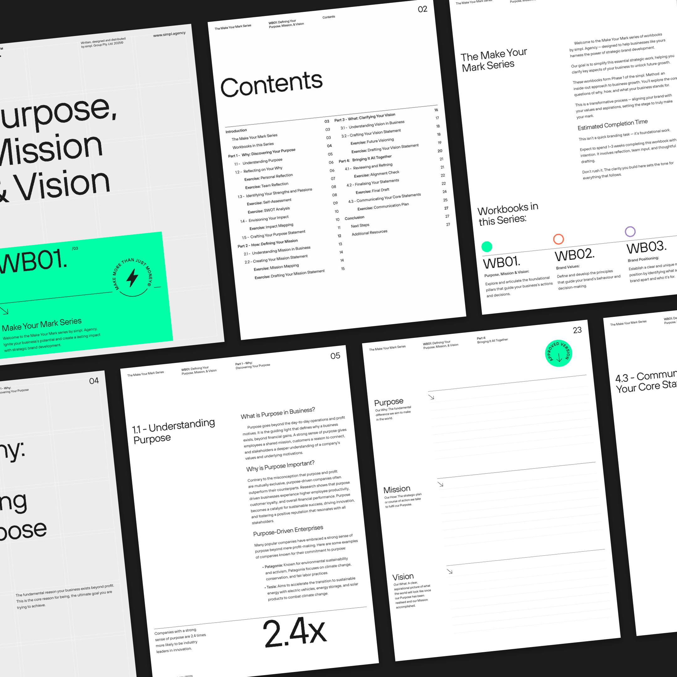 Workbook 1: Purpose, Mission & Vision