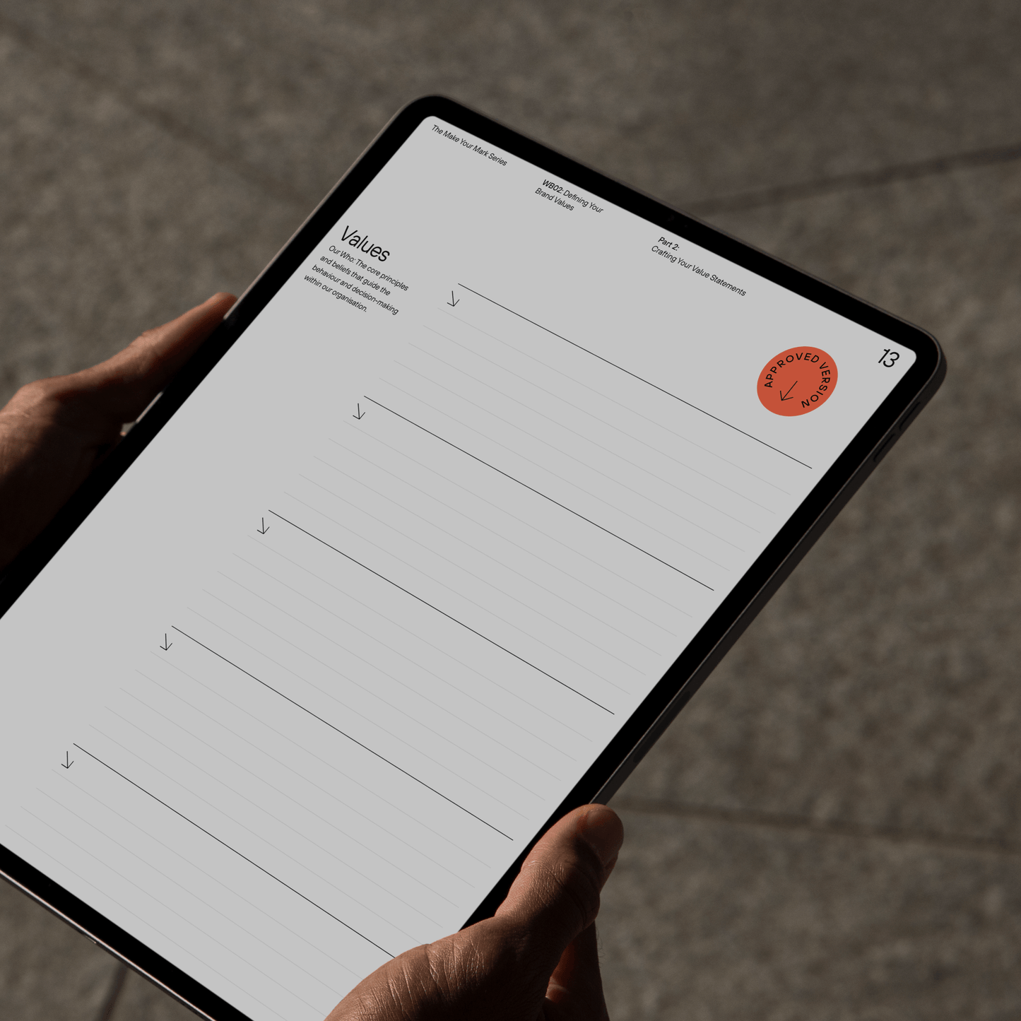 Workbook 2: Brand Values